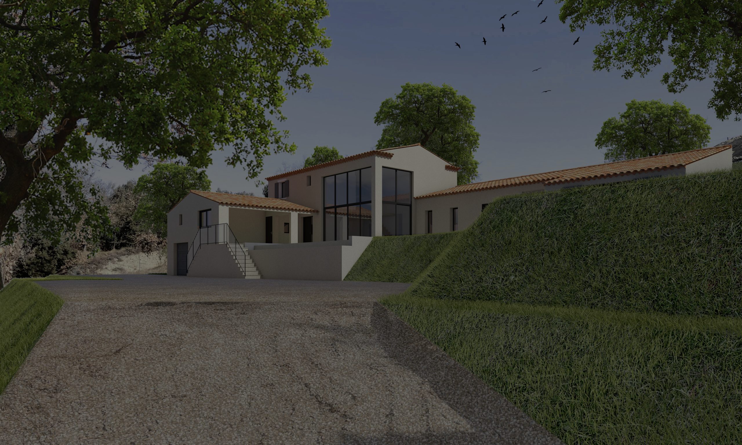 Insertion d’une maison neuve contemporaine