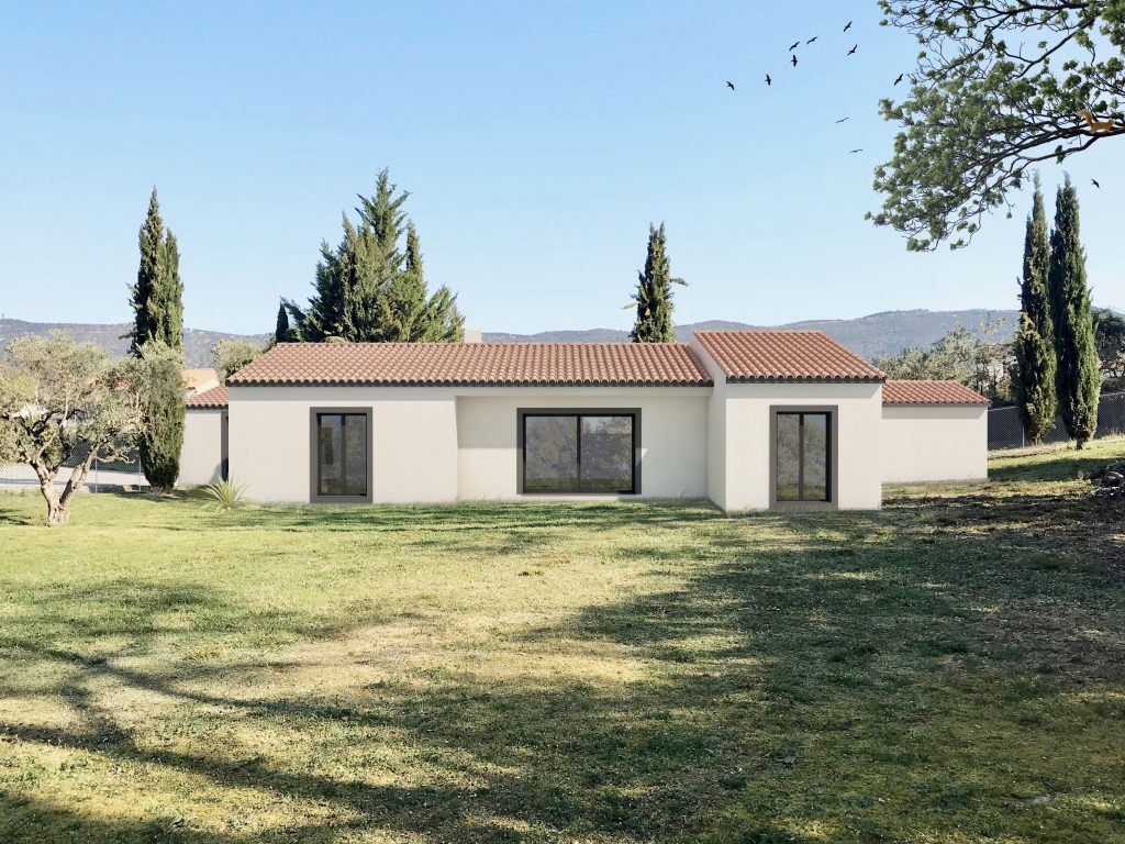 Insertion d’une maison de plain-pied provençale
