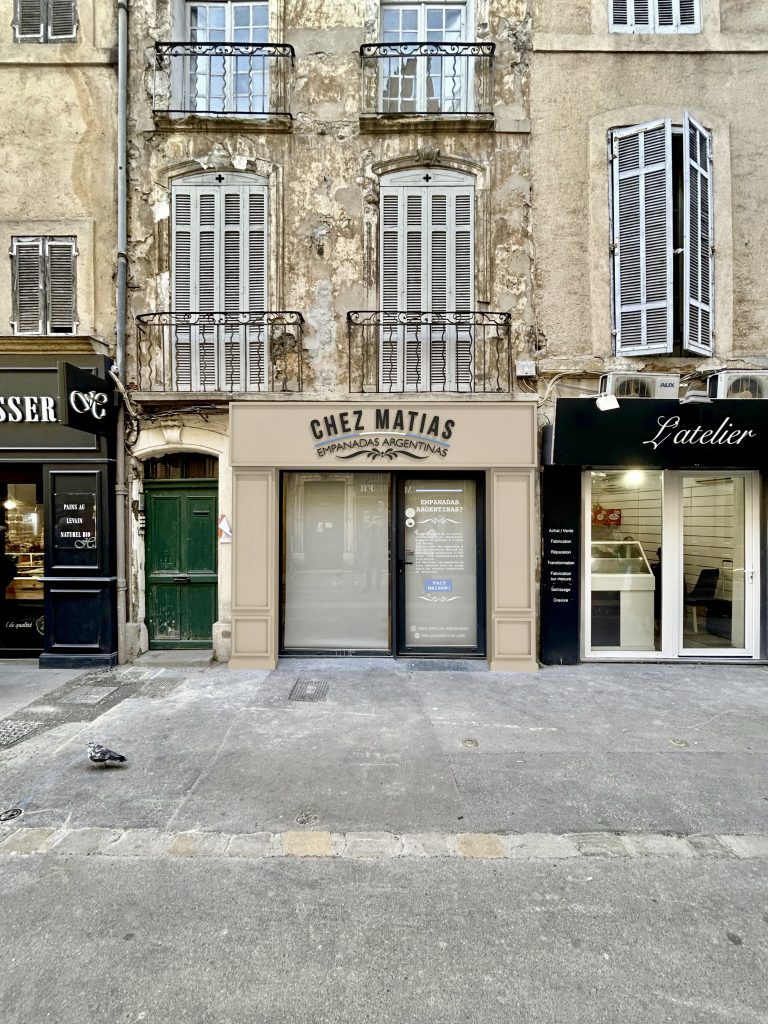 Projet de devanture commerciale en centre-ville